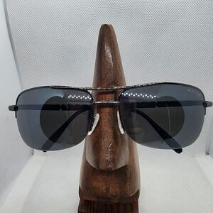 Kenneth Cole Reaction Gunmetal & Black Aviator Sunglasses